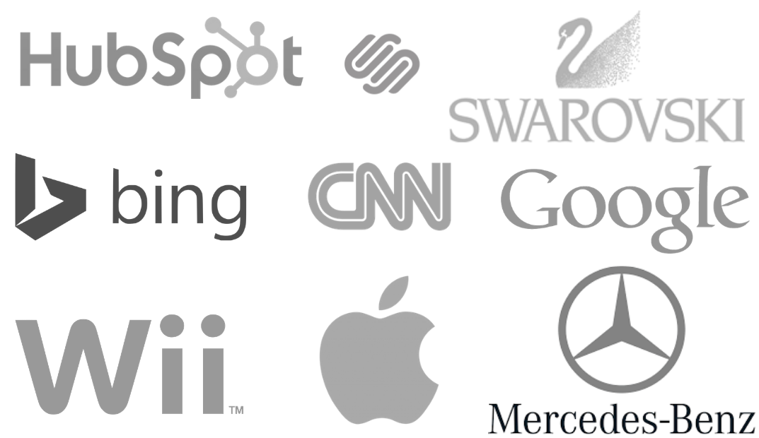 Grey logos