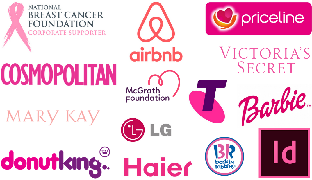 Pink logos