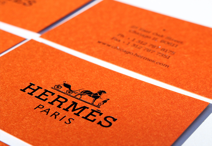 hermes business card